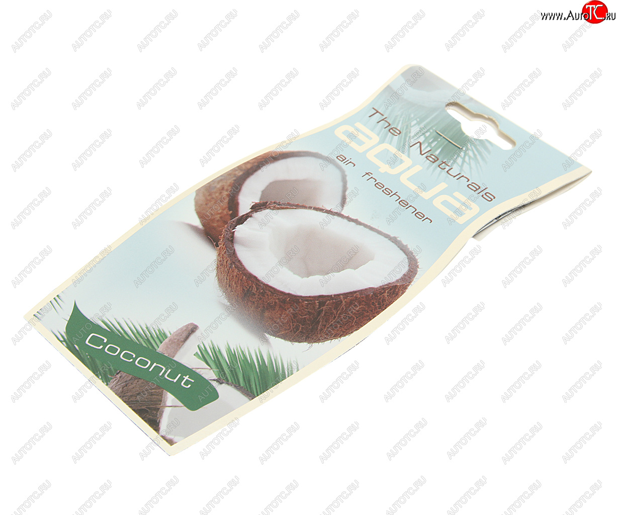 138 р. Ароматизатор подвесной пластина (coconut) Natural Flavor Drop AQUA AQUA 44039  с доставкой в г. Керчь