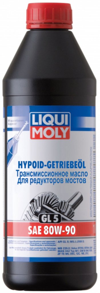 1 839 р. Масло трансмиссионное HYPOID-GETRIEBEOIL GL-5 80W90 1л LIQUI MOLY LIQUI MOLY 4406  с доставкой в г. Керчь. Увеличить фотографию 1