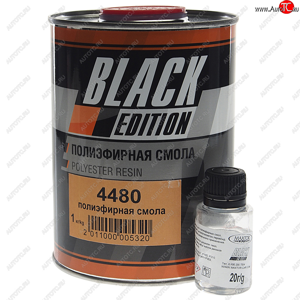 1 059 р. Смола полиэфирная 1кг с отвердителем 20г Black Edition MAXTOR MAXTOR 4480  с доставкой в г. Керчь
