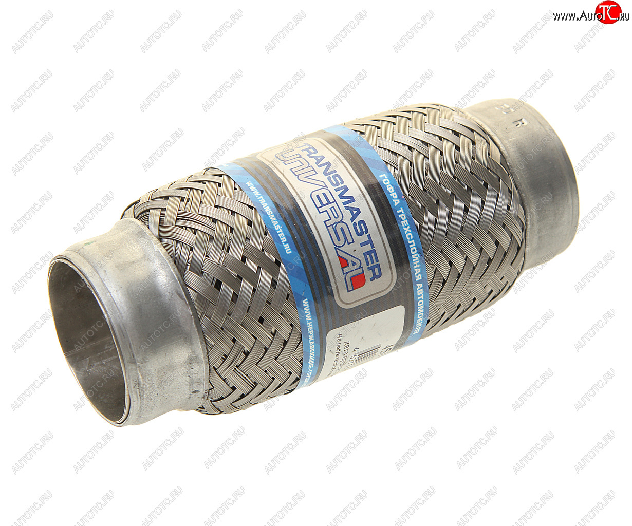 549 р. Гофра глушителя 45x150 в 3-ой оплетке innerbraid нержавеющая сталь TRANSMASTER TRANSMASTER 45150  с доставкой в г. Керчь