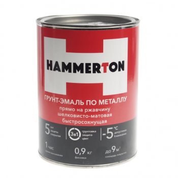 Грунт-эмаль по ржавчине серая 0.9л HAMMERTON HAMMERTON 4607808740617