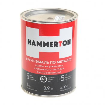 Грунт-эмаль по ржавчине черная 0.9л HAMMERTON HAMMERTON 4607808740631