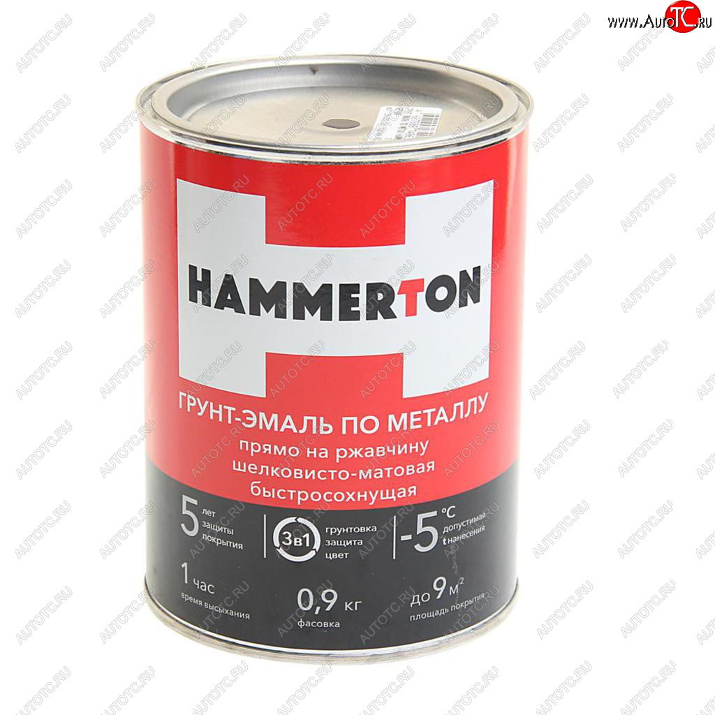 769 р. Грунт-эмаль по ржавчине черная 0.9л HAMMERTON HAMMERTON 4607808740631  с доставкой в г. Керчь