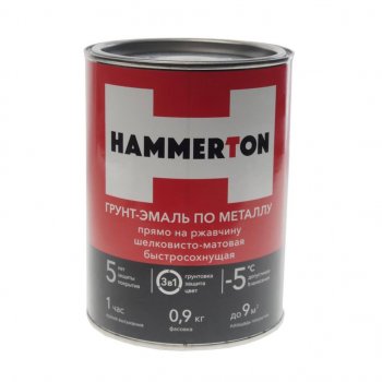 Грунт-эмаль по ржавчине белая 0.9л HAMMERTON HAMMERTON 4607808740730