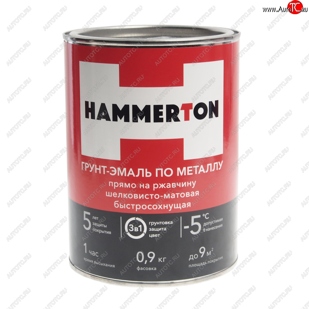 769 р. Грунт-эмаль по ржавчине коричневая 0.9л HAMMERTON HAMMERTON 4607808740778  с доставкой в г. Керчь