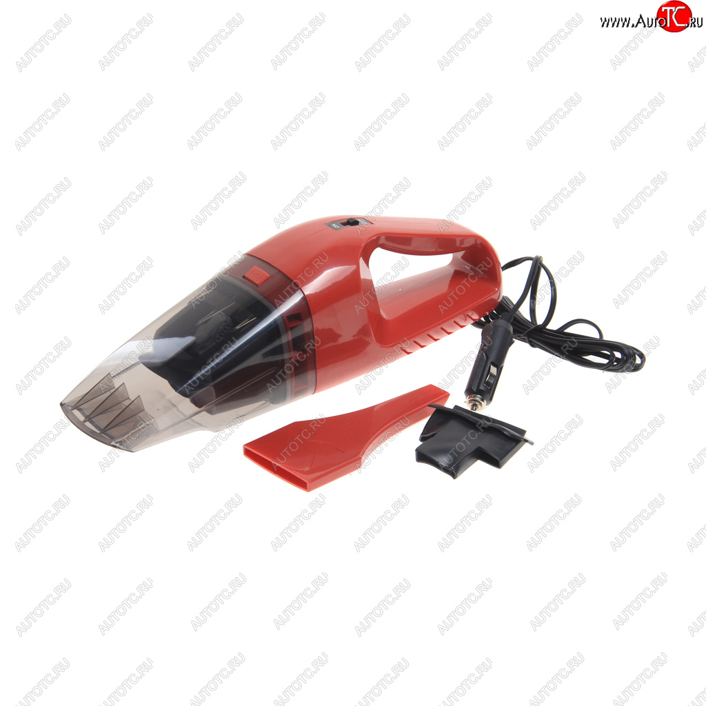 1 369 р. Пылесос автомобильный 12V 75W для сухой и влажной уборки красный NOVA BRIGHT NOVA BRIGHT 46884  с доставкой в г. Керчь