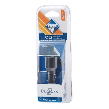339 р. Устройство зарядное в прикуриватель 2USB 12V 2.1А NOVA BRIGHT NOVA BRIGHT 46897  с доставкой в г. Керчь. Увеличить фотографию 1