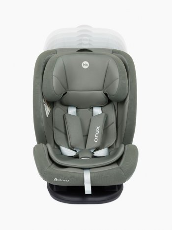 16 999 р. Автокресло детское 0-36кг (0+I-ll-IlI) 0-12лет dark green OREX Isofix HAPPY BABY HAPPY BABY 4690624065477  с доставкой в г. Керчь. Увеличить фотографию 8