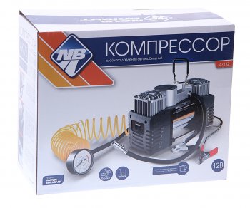 3 599 р. Компрессор автомобильный 75лмин. 10атм. 25А 12V на клеммы АКБ NOVA BRIGHT NOVA BRIGHT 47112  с доставкой в г. Керчь. Увеличить фотографию 3