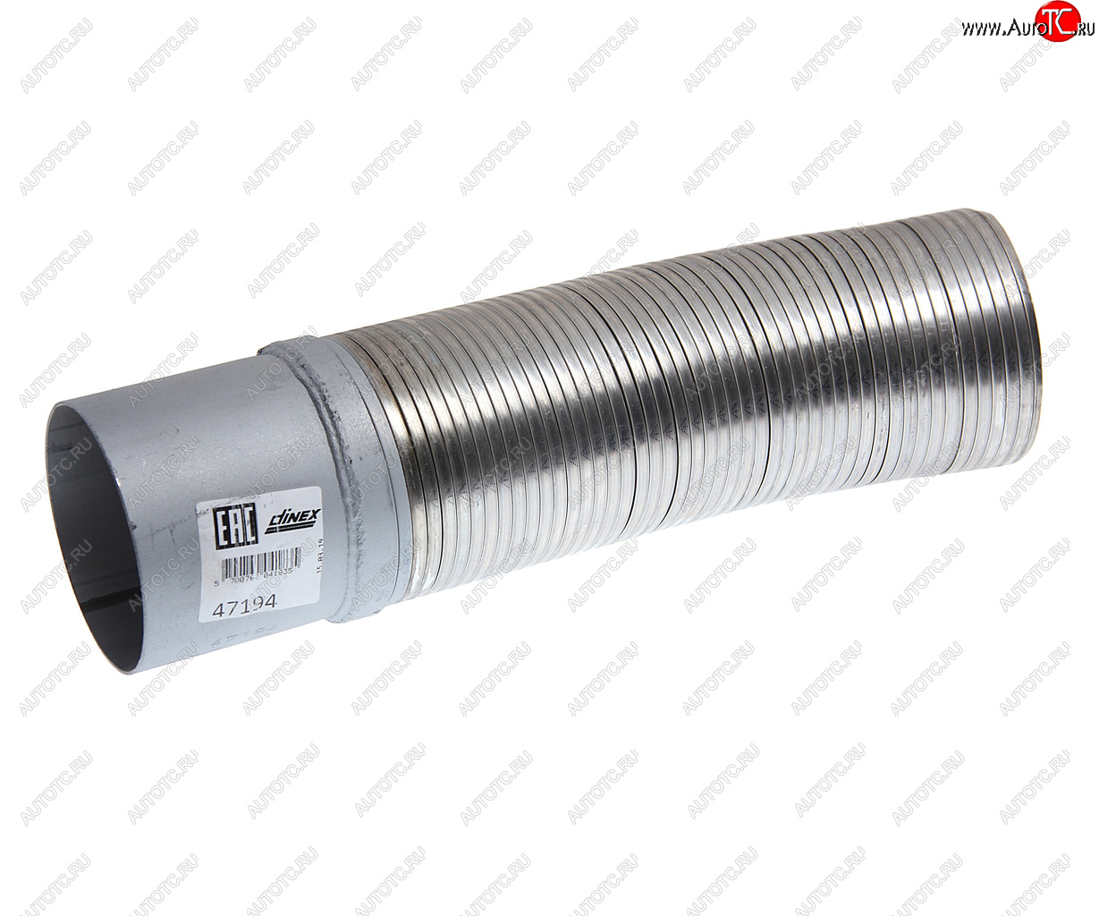 4 099 р. Гофра MAN выхлопной системы (d=110 L=415) (нерж.) с фланцем DINEX DINEX 47194 DINEX 47194  с доставкой в г. Керчь