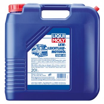 24 999 р. Масло моторное LKW-LEICHTLAUF 10W40 синт.20л LIQUI MOLY LIQUI MOLY 4743  с доставкой в г. Керчь. Увеличить фотографию 1
