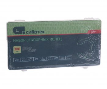 639 р. Набор стопорных колец в отверстие 1.5-22мм 300шт. СИБРТЕХ СИБРТЕХ 47601  с доставкой в г. Керчь. Увеличить фотографию 2