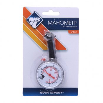 112 р. Манометр шинный механический 3.5атм. NOVA BRIGHT NOVA BRIGHT 47755  с доставкой в г. Керчь. Увеличить фотографию 1