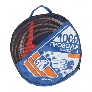 1 599 р. Провода для прикуривания 1000А 4.0м NOVA BRIGHT NOVA BRIGHT 47781 NOVA BRIGHT 47781  с доставкой в г. Керчь. Увеличить фотографию 2