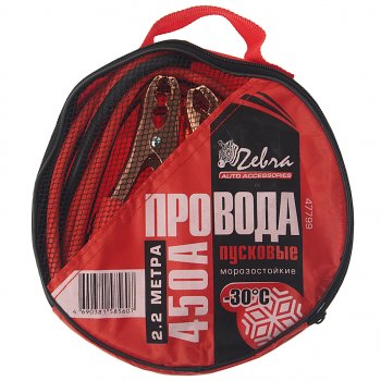 589 р. Провода для прикуривания 450А 2.0м ZEBRA ZEBRA 47799  с доставкой в г. Керчь. Увеличить фотографию 2