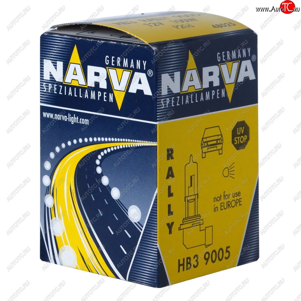 559 р. Лампа 12V HB3 100W P20d Rallye NARVA NARVA 480253000  с доставкой в г. Керчь