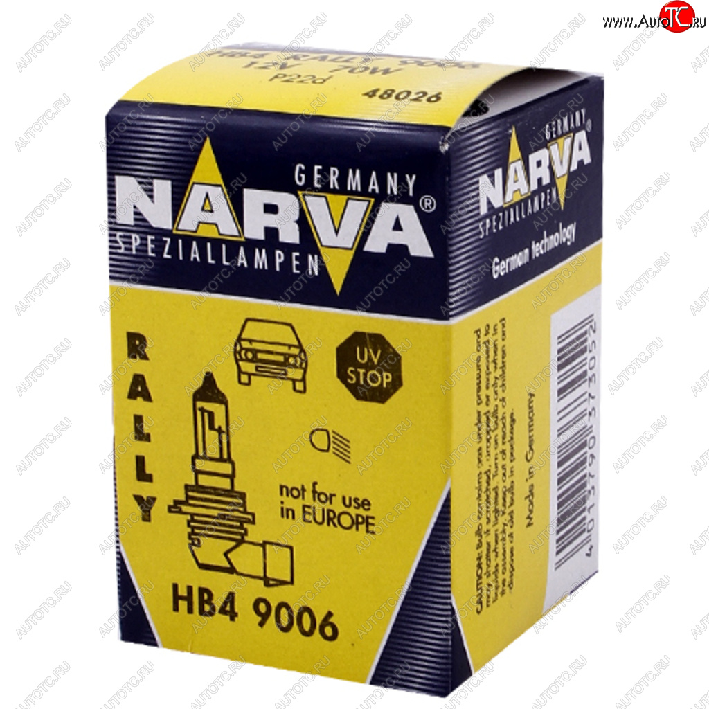 549 р. Лампа 12V HB4 70W P22d Rallye NARVA NARVA 480263000  с доставкой в г. Керчь