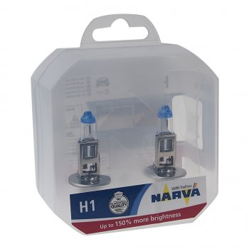 1 439 р. Лампа 12V H1 55W P14.5s +150% бокс (2шт.) Range Power 150 NARVA NARVA 480682100  с доставкой в г. Керчь. Увеличить фотографию 1