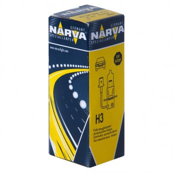149 р. Лампа 12V H3 55W PK22s Standard NARVA NARVA 483213000  с доставкой в г. Керчь. Увеличить фотографию 1