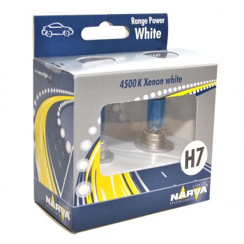 1 189 р. Лампа 12V H7 55W PX26d 4500K бокс (2шт.) Range Power White NARVA NARVA 486072100  с доставкой в г. Керчь. Увеличить фотографию 1