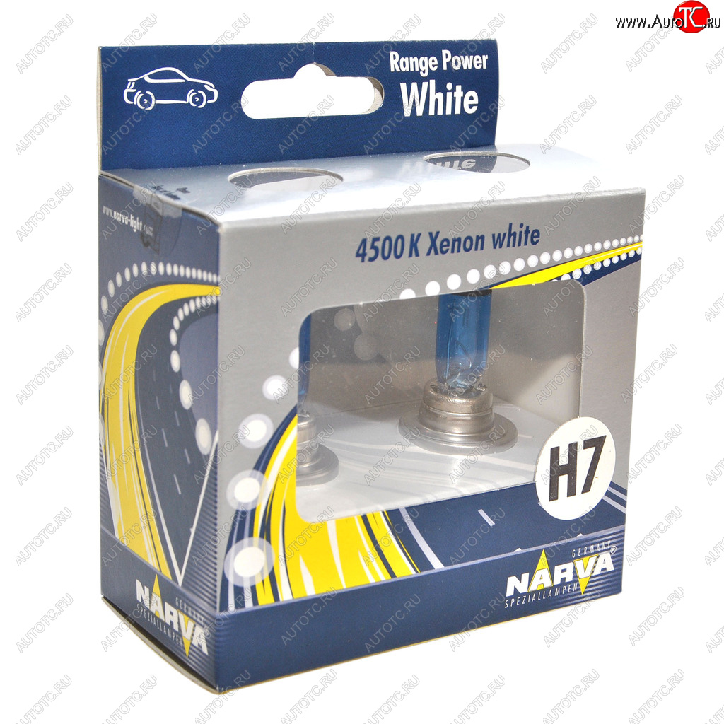 1 189 р. Лампа 12V H7 55W PX26d 4500K бокс (2шт.) Range Power White NARVA NARVA 486072100  с доставкой в г. Керчь
