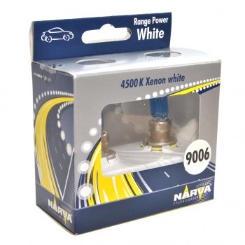 1 299 р. Лампа 12V HB4 55W P22d 4500K бокс (2шт.) Range Power White NARVA NARVA 486262100  с доставкой в г. Керчь. Увеличить фотографию 1