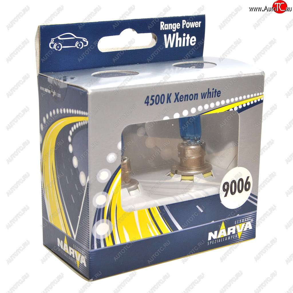 1 299 р. Лампа 12V HB4 55W P22d 4500K бокс (2шт.) Range Power White NARVA NARVA 486262100  с доставкой в г. Керчь
