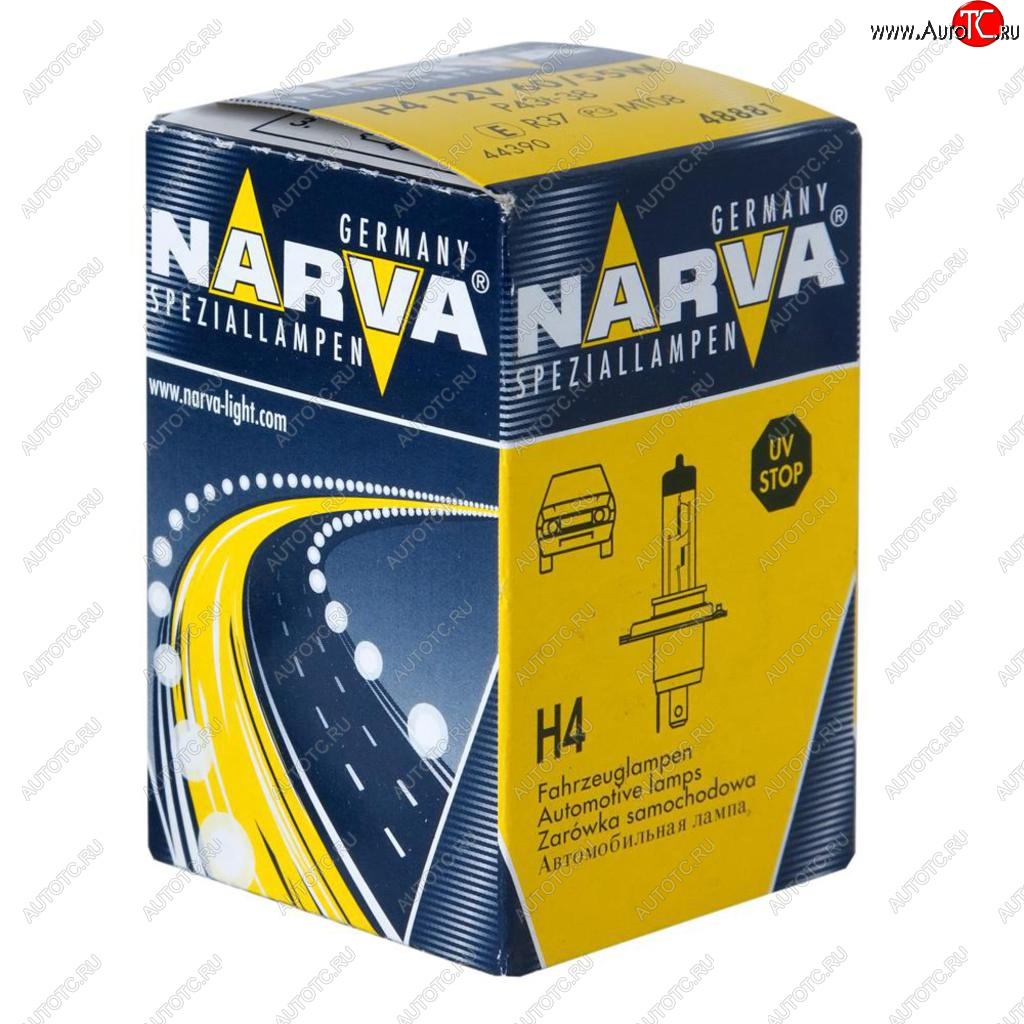 215 р. Лампа 12V H4 6055W P43t-38 Standard NARVA NARVA 488813000  с доставкой в г. Керчь