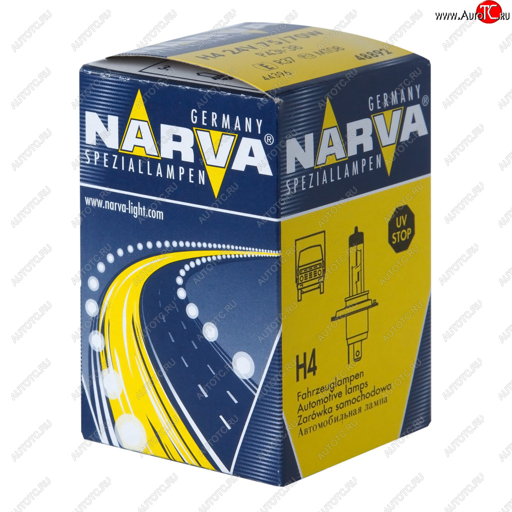 359 р. Лампа 24V H4 7570W P43t-38 Standard NARVA NARVA 488923000  с доставкой в г. Керчь