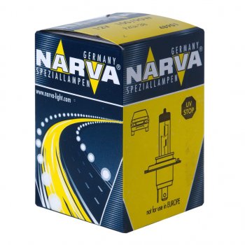 389 р. Лампа 12V H4 10090W P43t-38 Rallye NARVA NARVA 489013000  с доставкой в г. Керчь. Увеличить фотографию 1