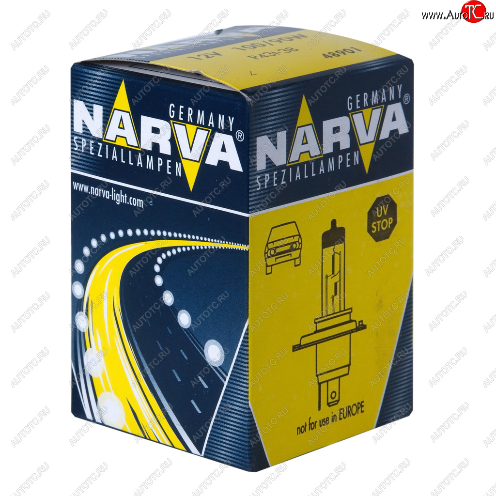 389 р. Лампа 12V H4 10090W P43t-38 Rallye NARVA NARVA 489013000  с доставкой в г. Керчь