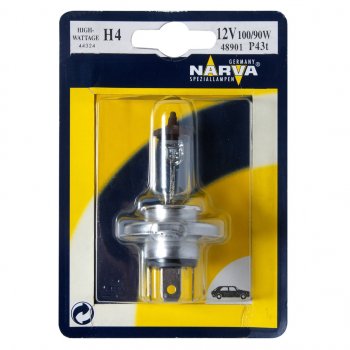 389 р. Лампа 12V H4 10090W P43t-38 блистер (1шт.) Rallye NARVA NARVA 489014000  с доставкой в г. Керчь. Увеличить фотографию 1