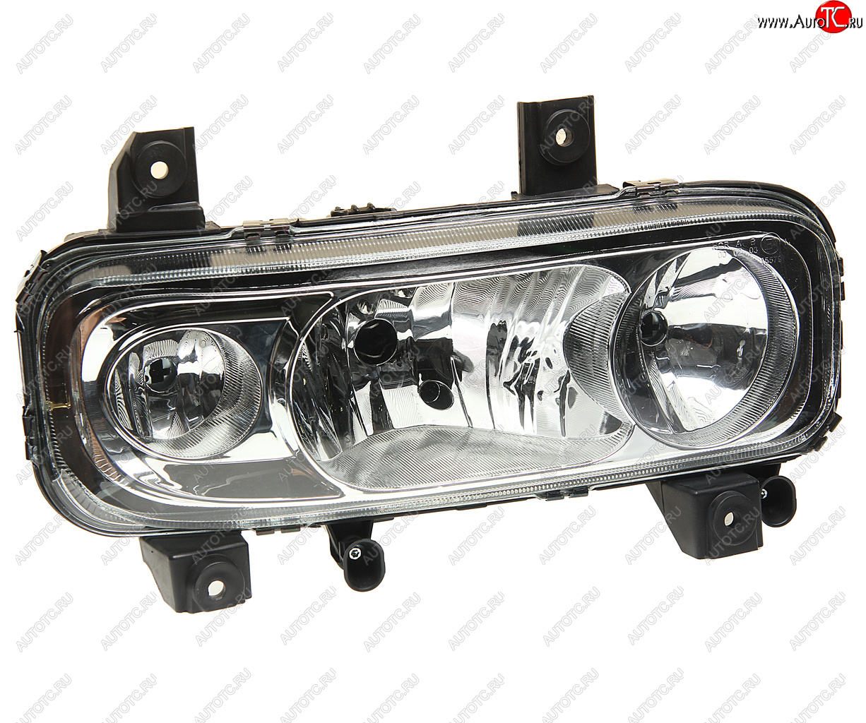 8 199 р. Фара MERCEDES Atego (04-) правая (с противотуманной фарой) (стекло гладкое) AYFAR AYFAR 505654  с доставкой в г. Керчь
