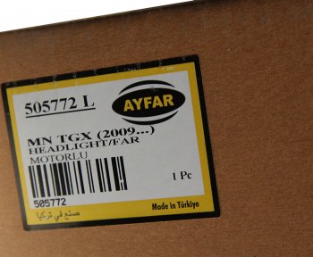 13 099 р. Фара MAN TGX (09-) левая AYFAR AYFAR 505772  с доставкой в г. Керчь. Увеличить фотографию 6