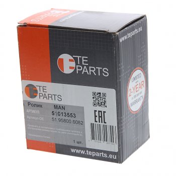 4 299 р. Ролик приводного ремня MAN Lions обводной (ролик металл) TE PARTS TE PARTS 51013553  с доставкой в г. Керчь. Увеличить фотографию 3
