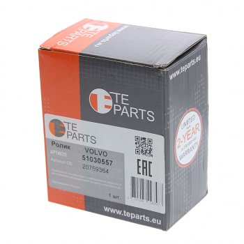 1 589 р. Ролик приводного ремня RENAULT Midlum обводной (ролик металл) TE PARTS TE PARTS 51030557  с доставкой в г. Керчь. Увеличить фотографию 3