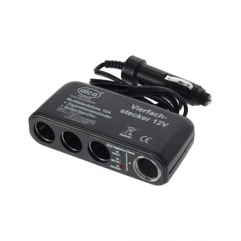1 599 р. Разветвитель прикуривателя 4-х гнездовой 12V ALCA ALCA 510400  с доставкой в г. Керчь. Увеличить фотографию 1