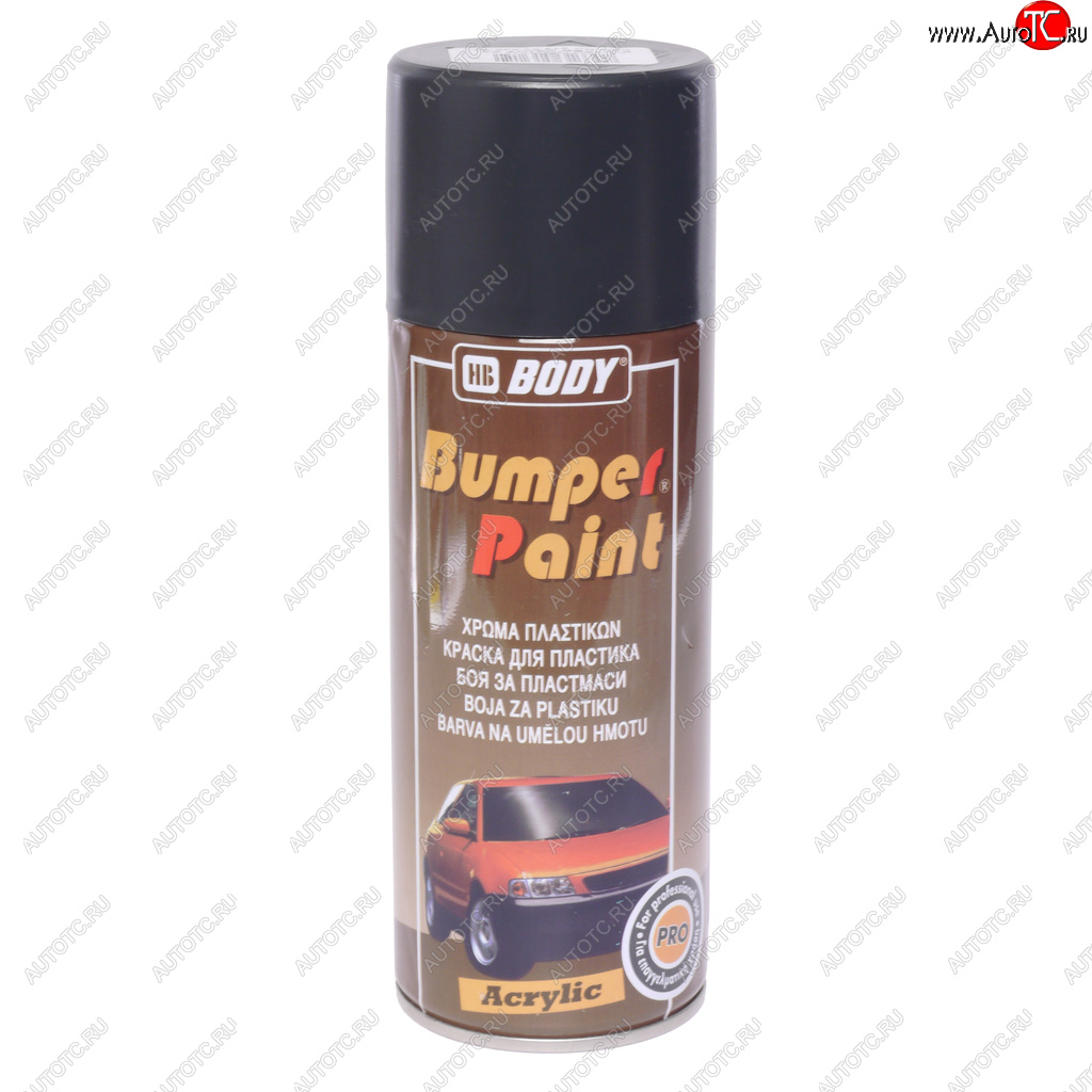 979 р. Краска для бамперов серая темная аэрозоль Bumper Paint 400мл BODY BODY 5130203000  с доставкой в г. Керчь