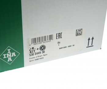 11 199 р. Комплект ГРМ PEUGEOT 307 CITROEN C4 с насосом водяным INA INA 530044930  с доставкой в г. Керчь. Увеличить фотографию 9