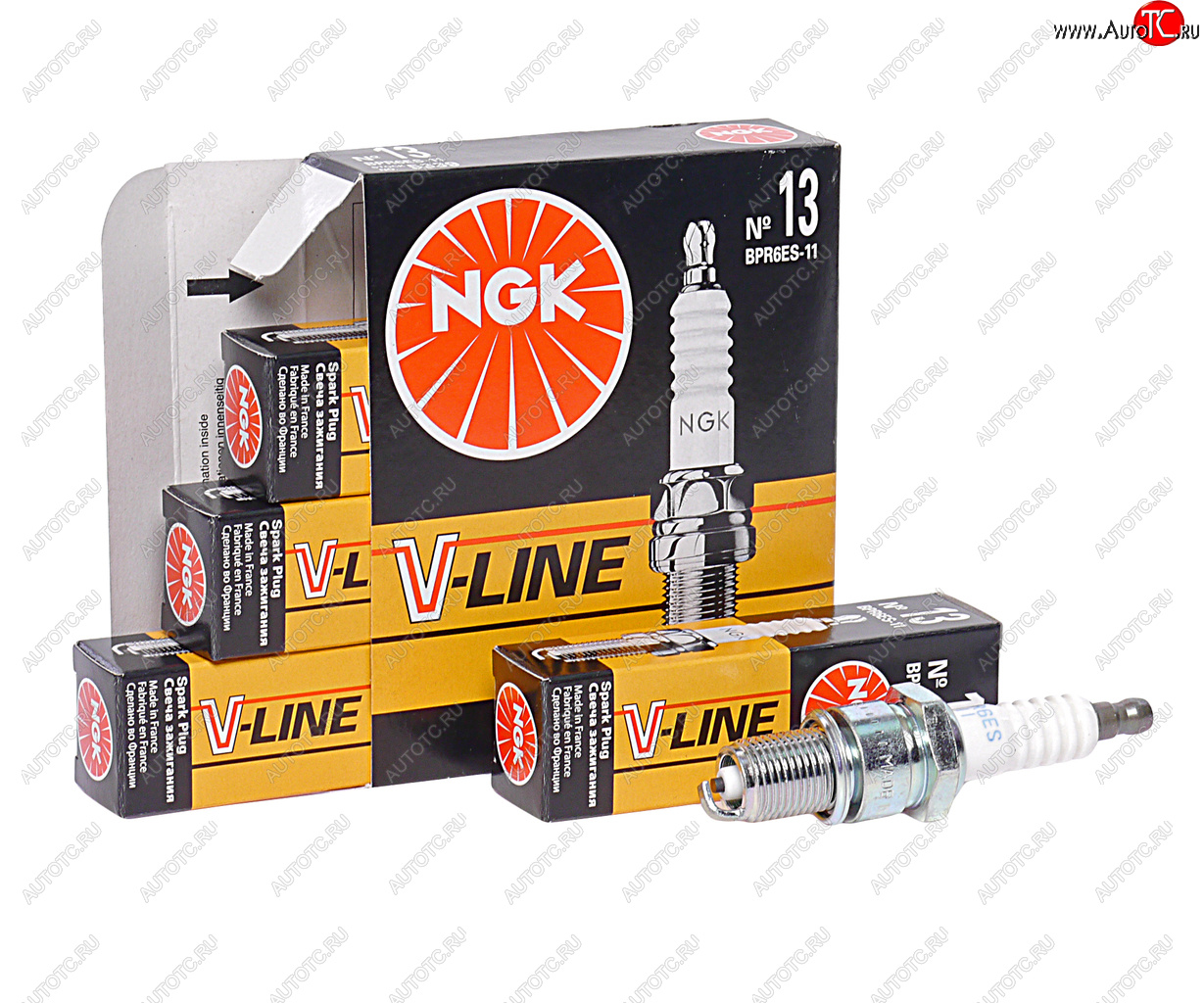 529 р. Свеча зажигания ВАЗ-2111 V8 V-LINE №13 NGK (1шт.) NGK 5339  с доставкой в г. Керчь