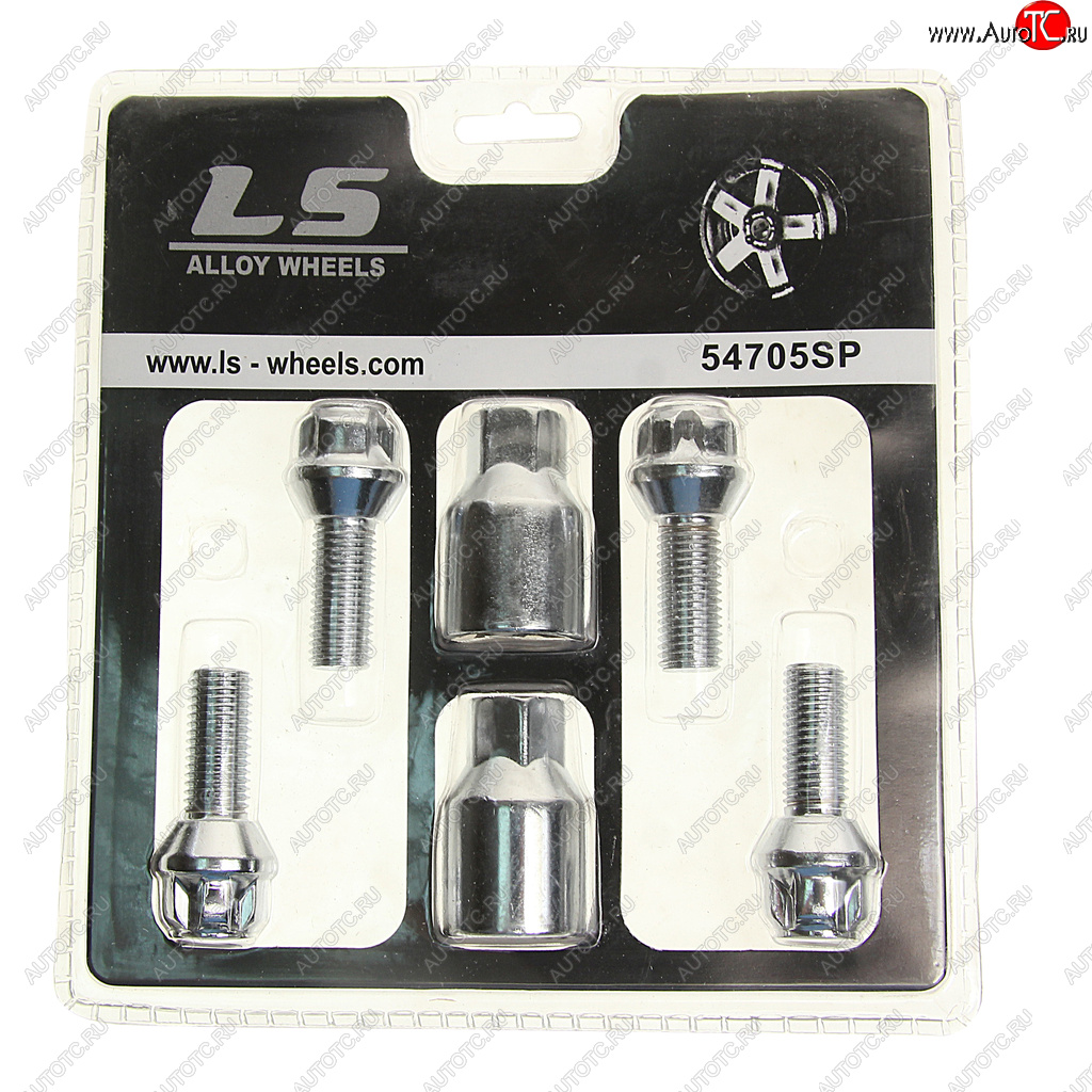 969 р. Болт колеса М12х1.5х27 секретки конус 2 ключа LS WHEELS LS WHEELS 54705sp  с доставкой в г. Керчь