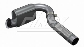 42 799 р. Труба выхлопная глушителя КАМАЗ-5490 MERCEDES с гофрой (нерж.1,5 мм) и резонатором E-line DINEX DINEX 5aa014 DINEX 5aa014  с доставкой в г. Керчь. Увеличить фотографию 1
