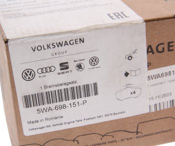 11 549 р. Колодки тормозные передние (4шт.) VAG Skoda Octavia А8 лифтбэк (2019-2022)  с доставкой в г. Керчь. Увеличить фотографию 3