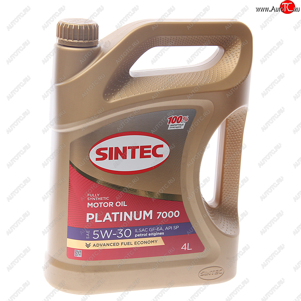 2 079 р. Масло моторное Platinum 7000 GF-6A 5W30 синт.4л SINTEC SINTEC 600153  с доставкой в г. Керчь