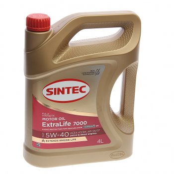 2 179 р. Масло моторное ExtraLife 7000 A3B4 5W40 синт.4л SINTEC SINTEC 600254  с доставкой в г. Керчь. Увеличить фотографию 1