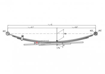 18 749 р. Рессора FORD Ranger MAZDA B-Series (97-06) задняя (5 листов) L=1200мм ЧМЗ SPRINGER ЧМЗ 600805fd-2912012-10  с доставкой в г. Керчь. Увеличить фотографию 5