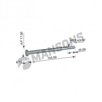 Болт SCHMITZ (M10x1.5х165мм) MANSONS MANSONS 602.043