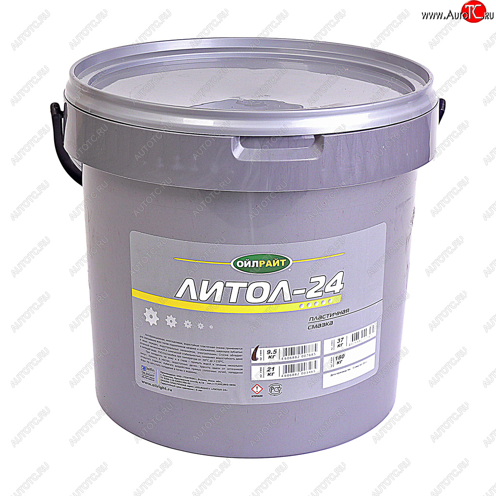 3 299 р. Смазка ЛИТОЛ-24 9.5кг OIL RIGHT OIL RIGHT 6050  с доставкой в г. Керчь