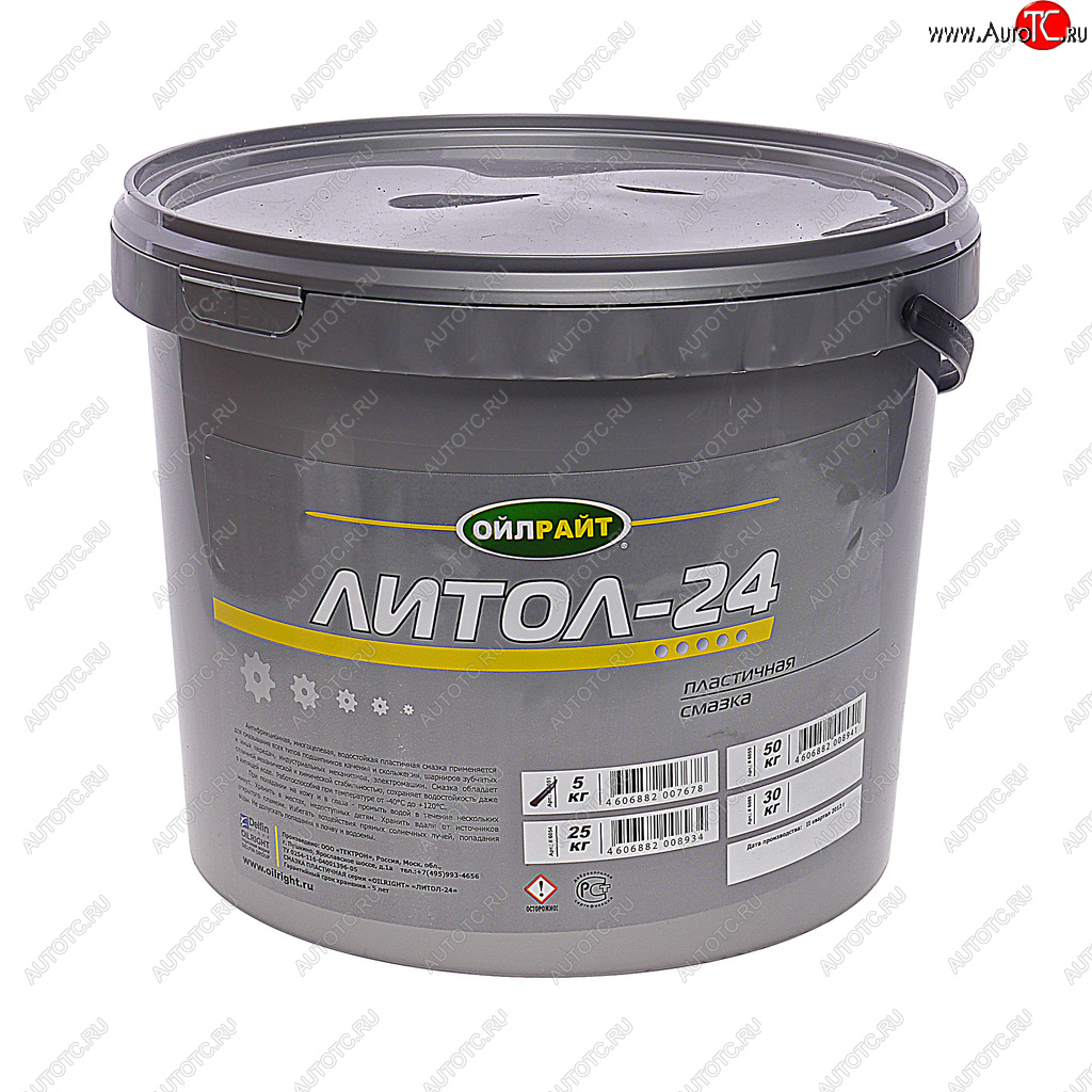 1 869 р. Смазка ЛИТОЛ-24 5кг OIL RIGHT OIL RIGHT 6051  с доставкой в г. Керчь