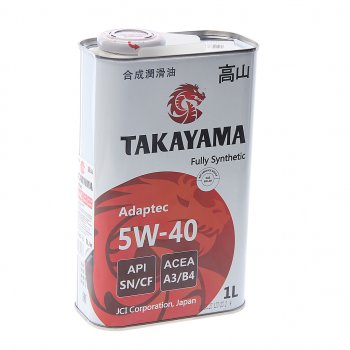 939 р. Масло моторное Adaptec SNCF 5W40 синт.1л TAKAYAMA TAKAYAMA 605586  с доставкой в г. Керчь. Увеличить фотографию 1